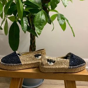 Chaira Ferragni Flirting Glitter Espadrilles
